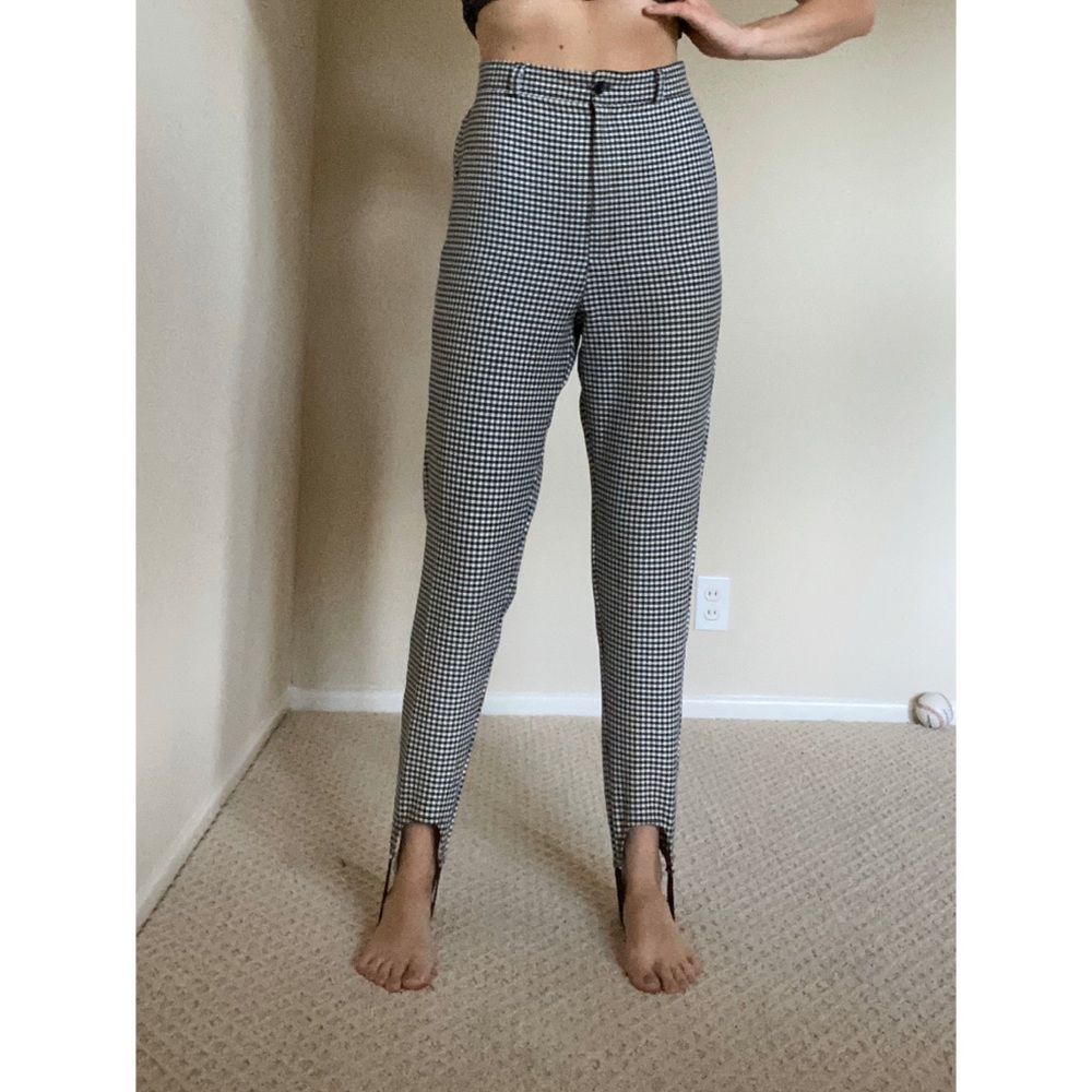 Vintage Black and white gingham riding pants